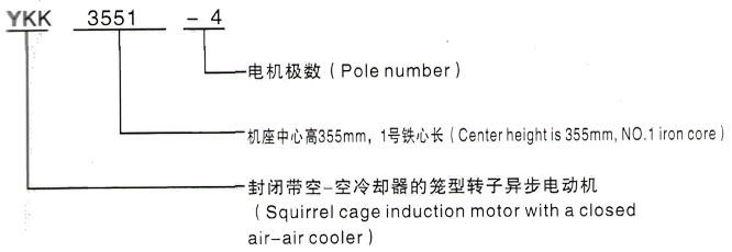 YKK系列(H355-1000)高压泗县三相异步电机西安泰富西玛电机型号说明